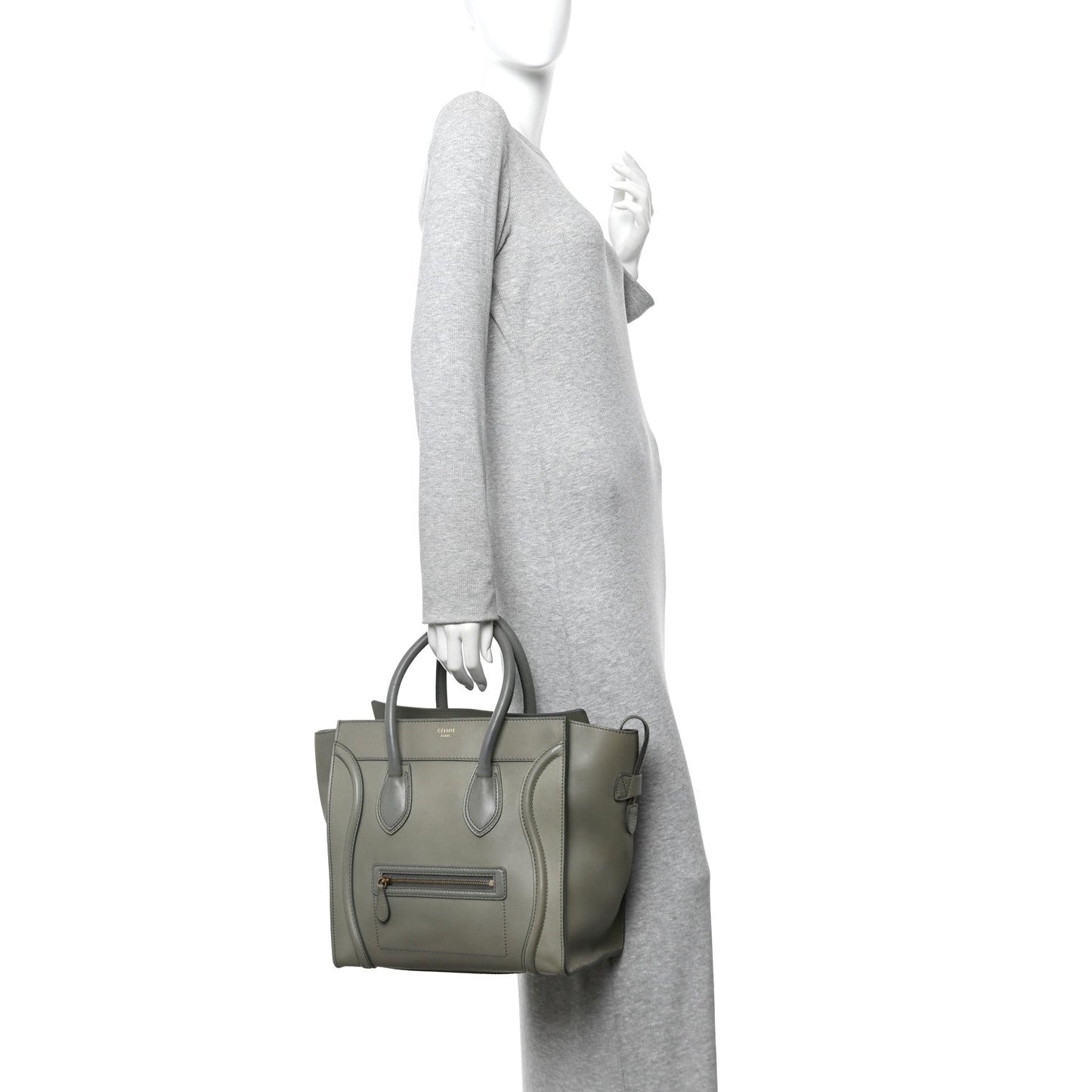 Smooth Calfskin Mini Luggage Almond