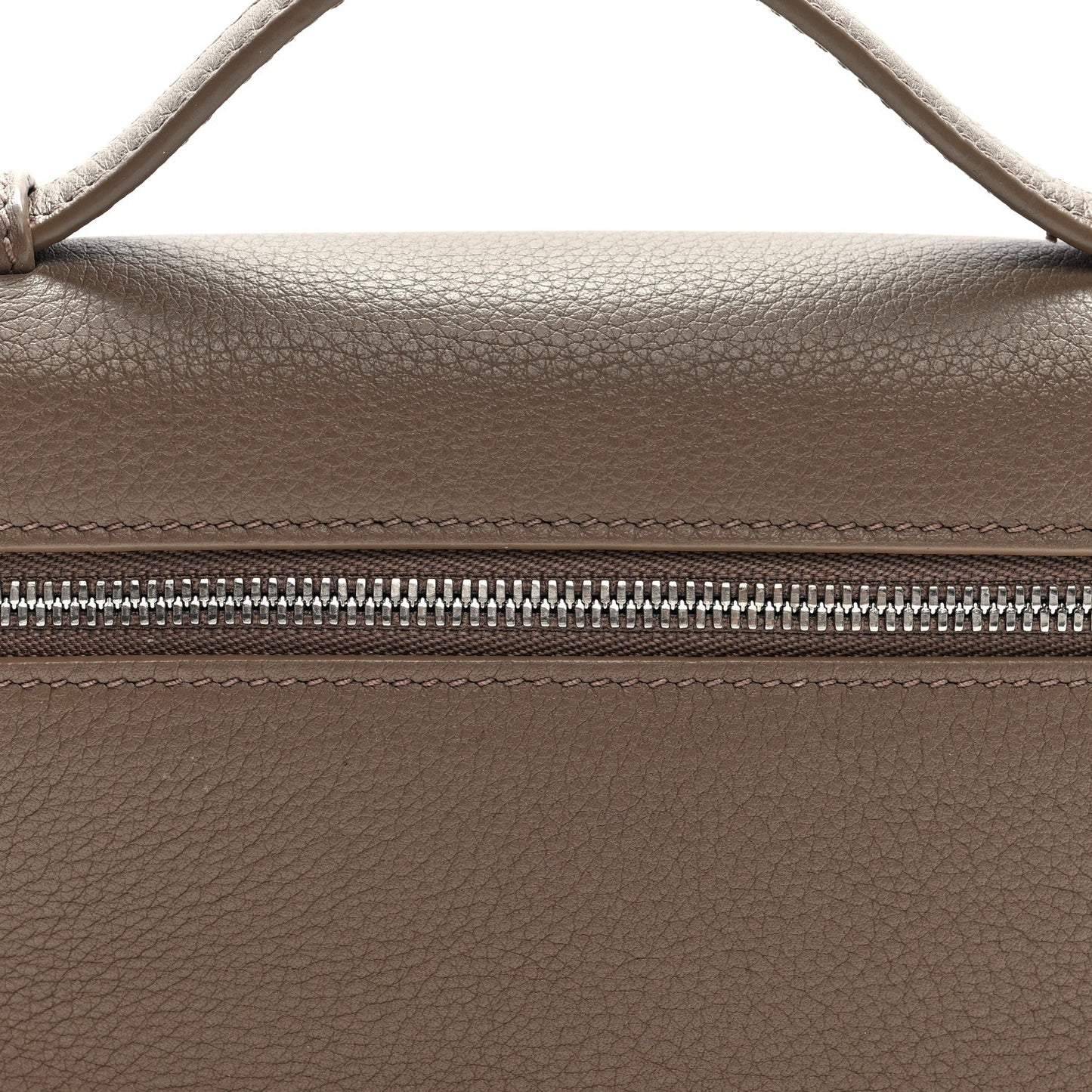 Grained Calfskin L19 Extra Pocket Pouch Warm Mastic