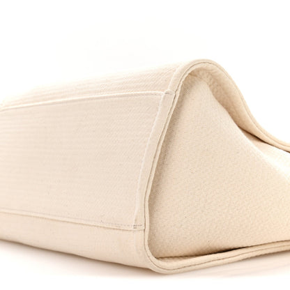 Mixed Fibers Small Deauville Tote White