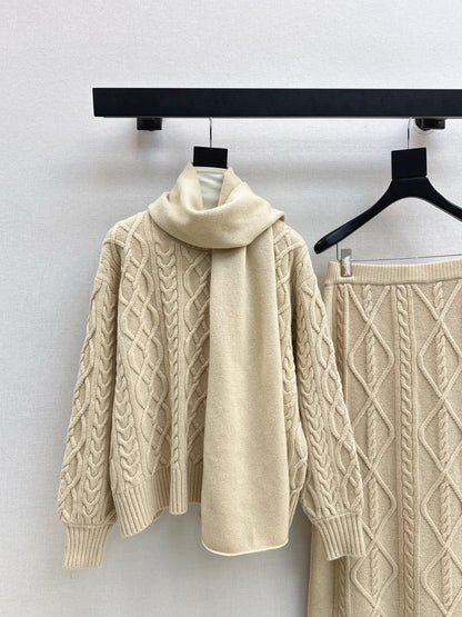 MAX MARA 25S KNIT SKIRT SET 091