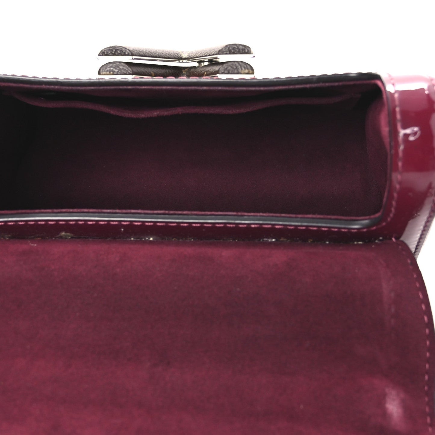 Patent Monogram Twist Shoulder Bag PM Magenta