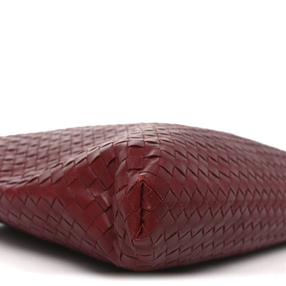 Nappa Intrecciato Medium Convertible Tote Burgundy