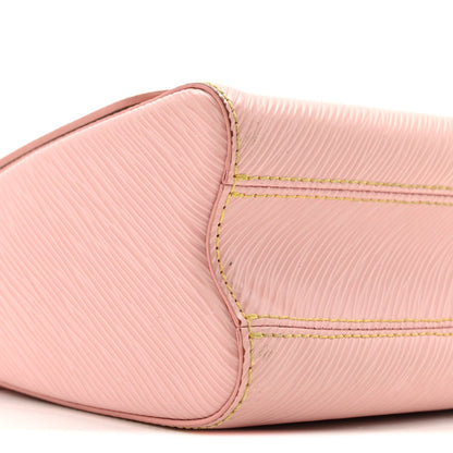 Epi Twist Shoulder Bag MM Rose Ballerine