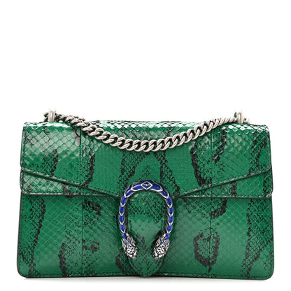 Snakeskin Small Dionysus Shoulder Bag Green
