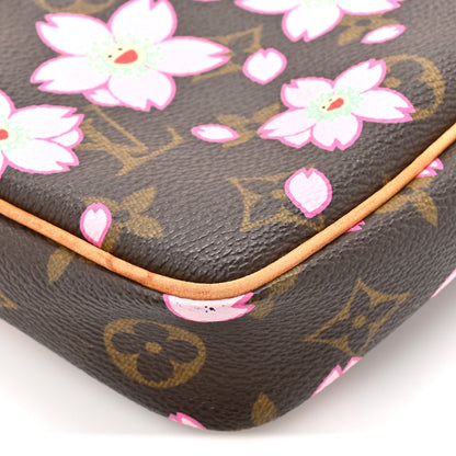 Monogram Cherry Blossom Pochette Accessories Brown