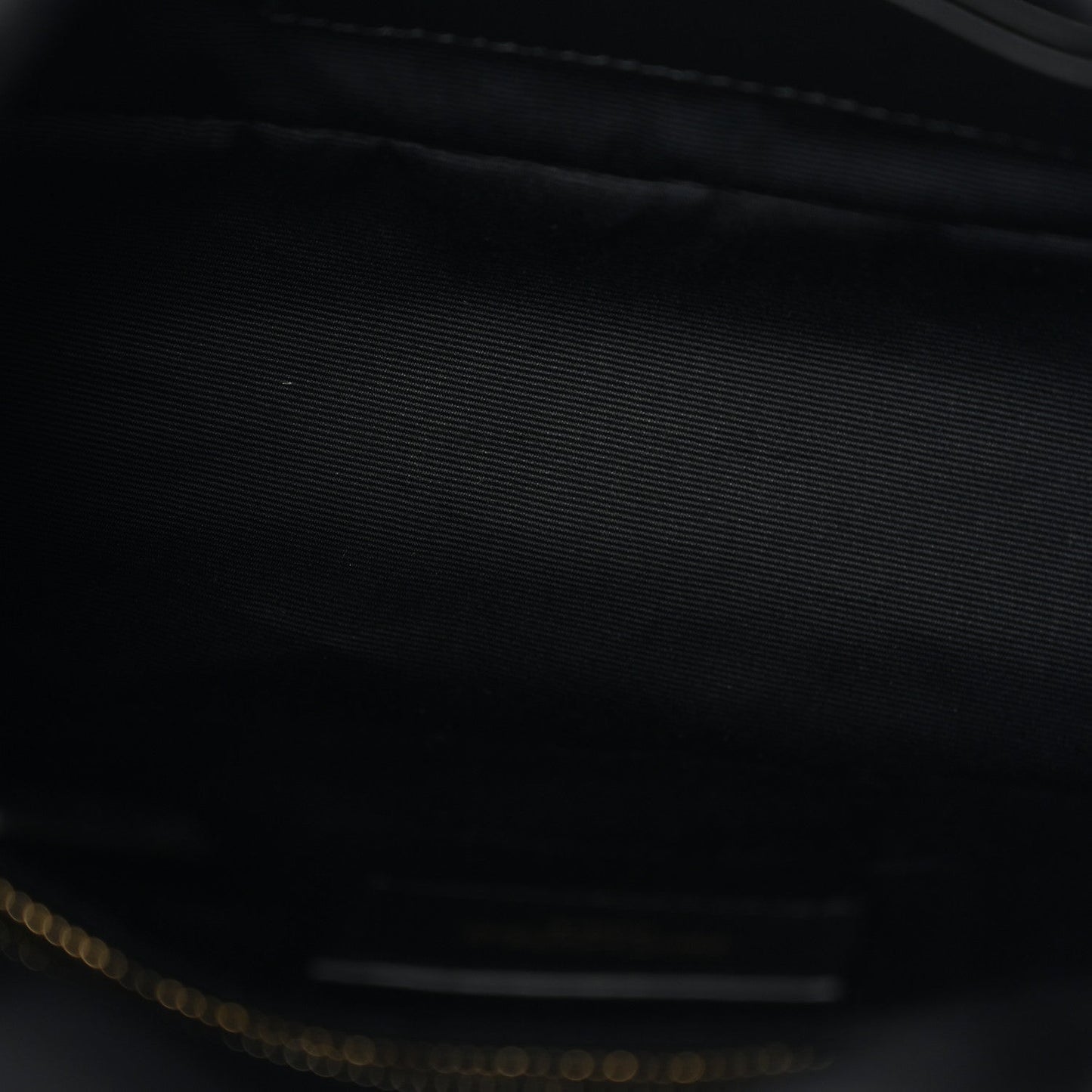 Lambskin Quilted Toy Loulou Puffer Monogram Chain Satchel Black