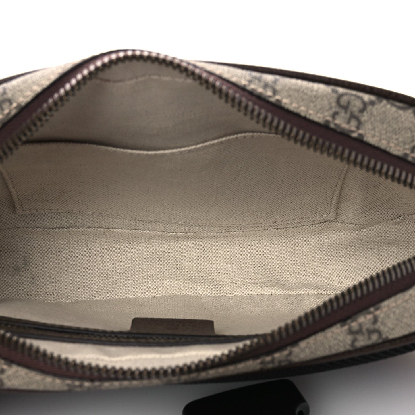 Soft GG Supreme Monogram Medium Ophidia Belt Bag Dark Brown