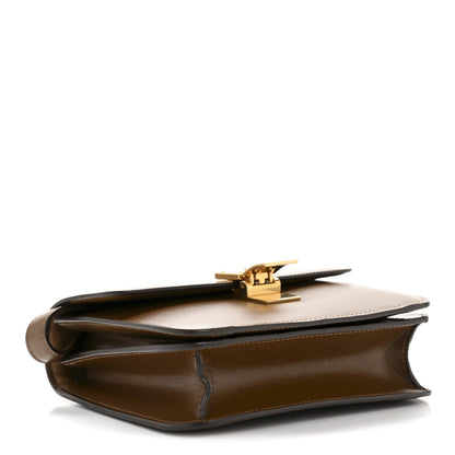 Smooth Calfskin Small Classic Box Flap Bag Camel