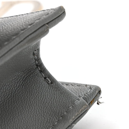 Lambskin Cannage Lady Dior Convertible Clutch Grey