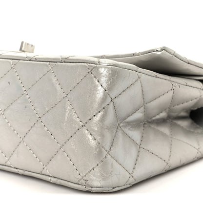 Metallic Lambskin Quilted 2.55 Reissue 226 Flap Silver