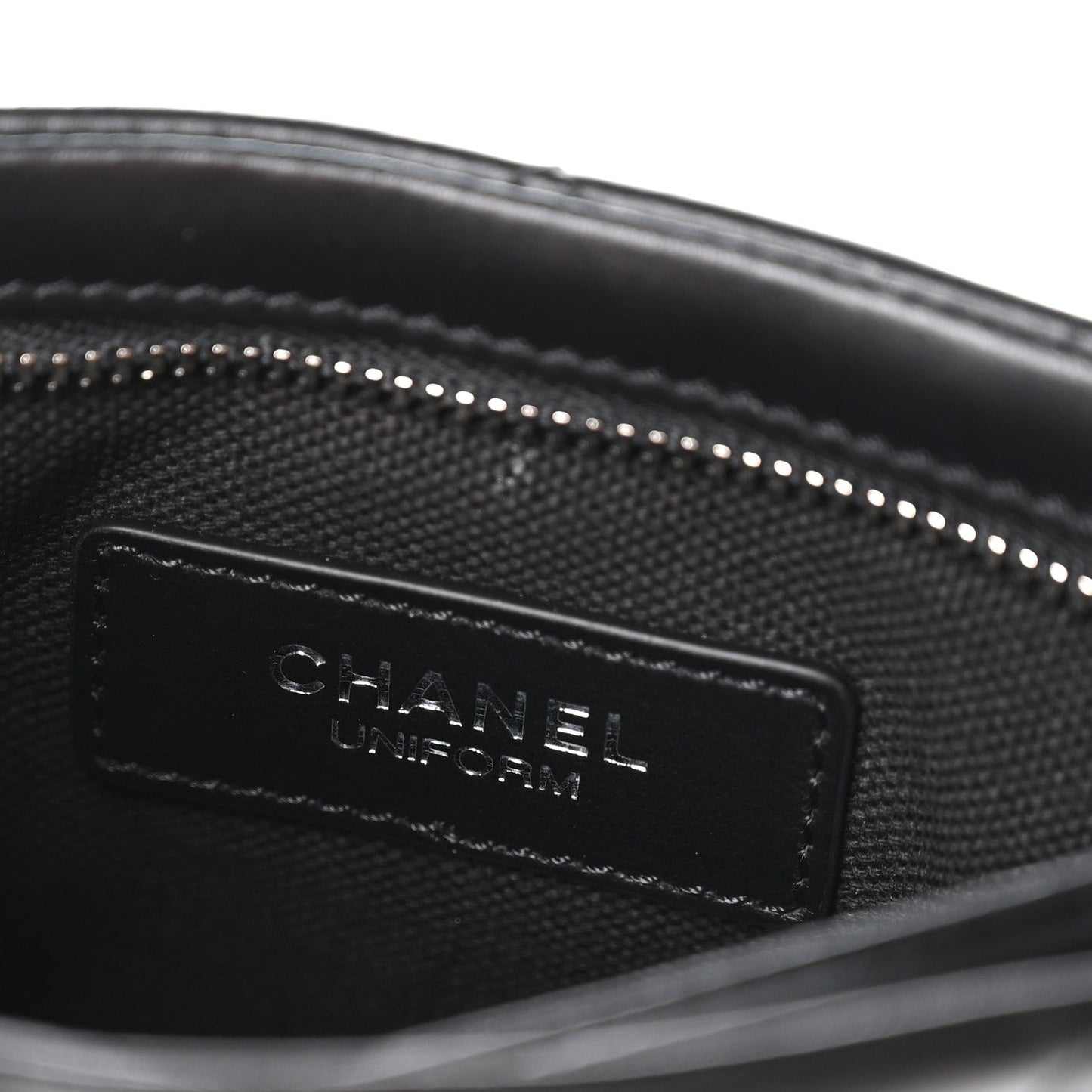 Lambskin Quilted Uniform Crossbody Bag Black