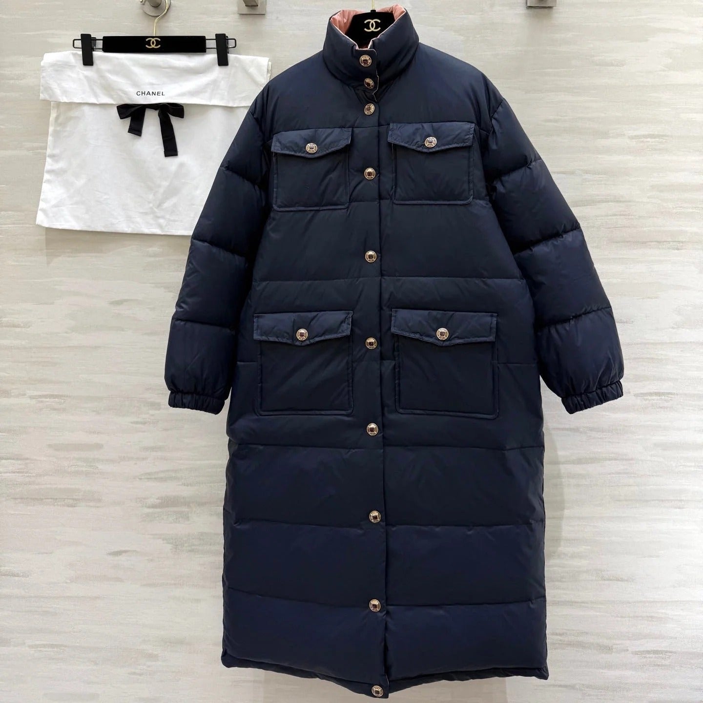 CHANEL 25S COCO NEIGE LONG COAT 483