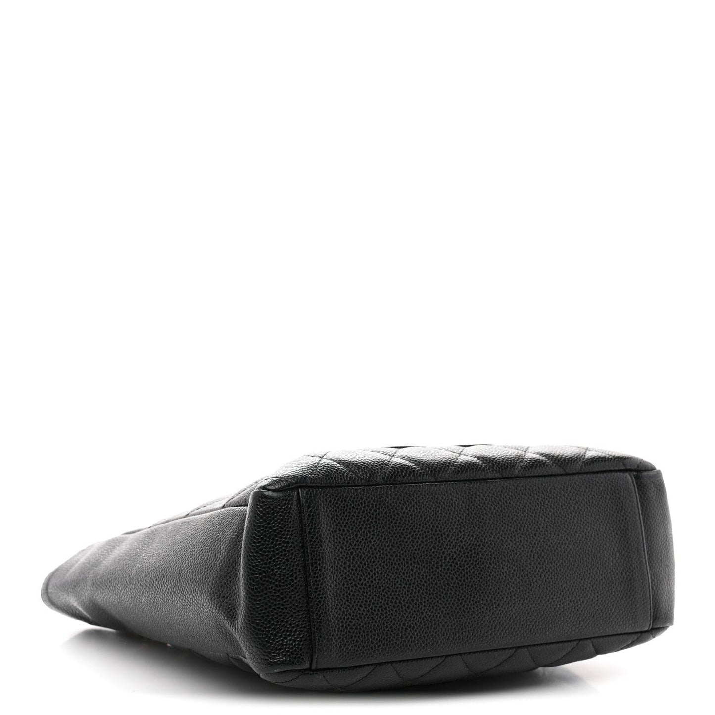 Caviar Quilted Petit Shopping Tote PST Black