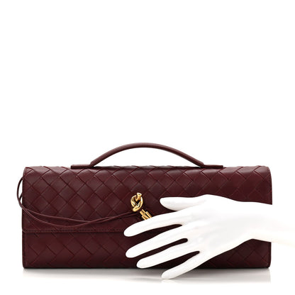 Nappa Intrecciato Long Andiamo Top Handle Clutch Barolo
