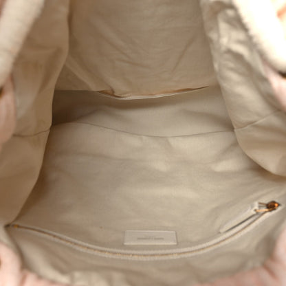 Terrycloth Summer Print Matelasse Backpack Poudre White Multicolor