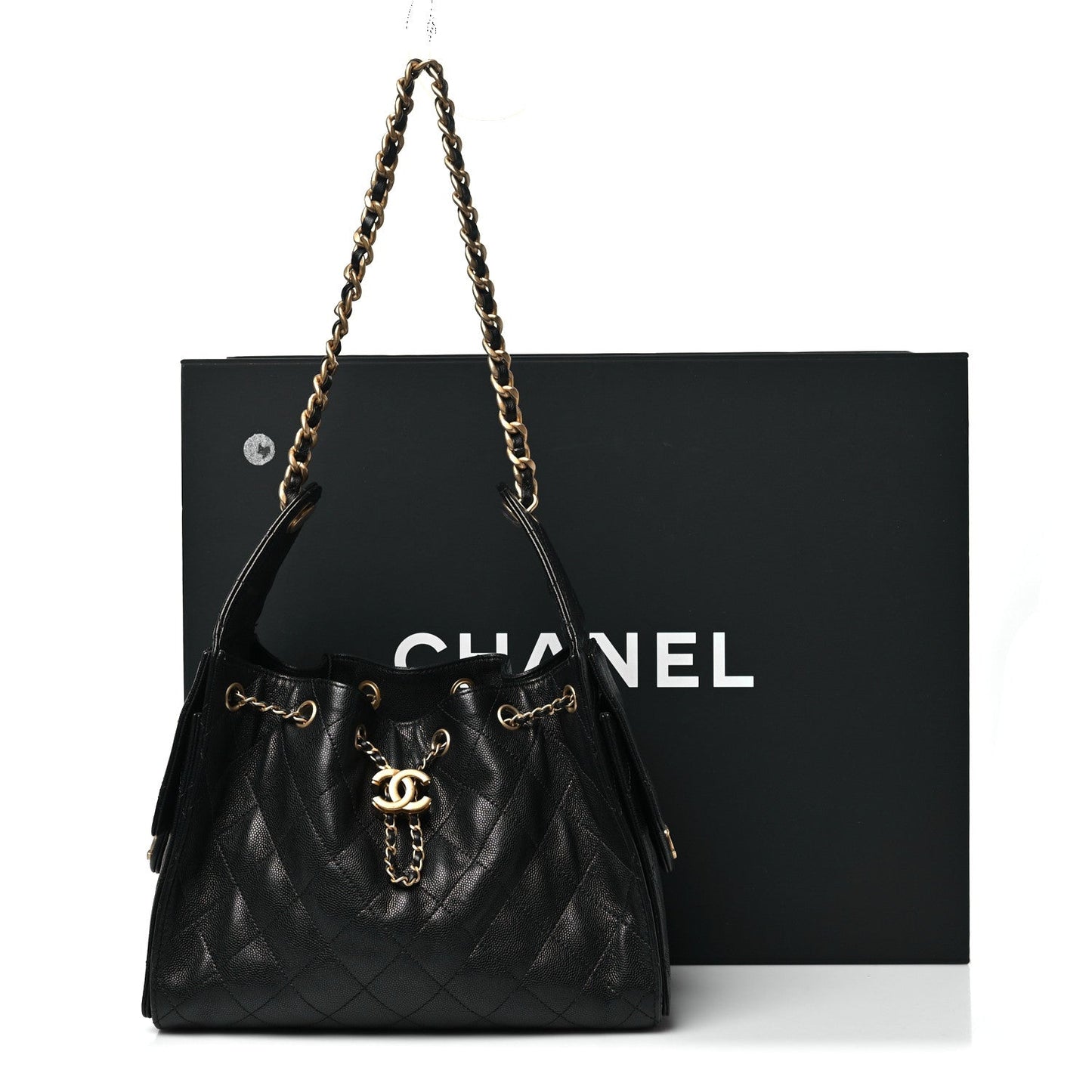Caviar Quilted Small Chanel 25 Handbag Black