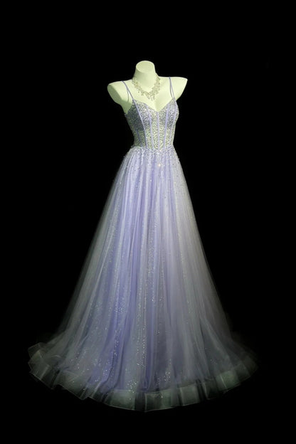 formaldressy-Gorgeous Shiny Lavender Rhinestone Prom Dress Graduation dress birthday dress gh5846