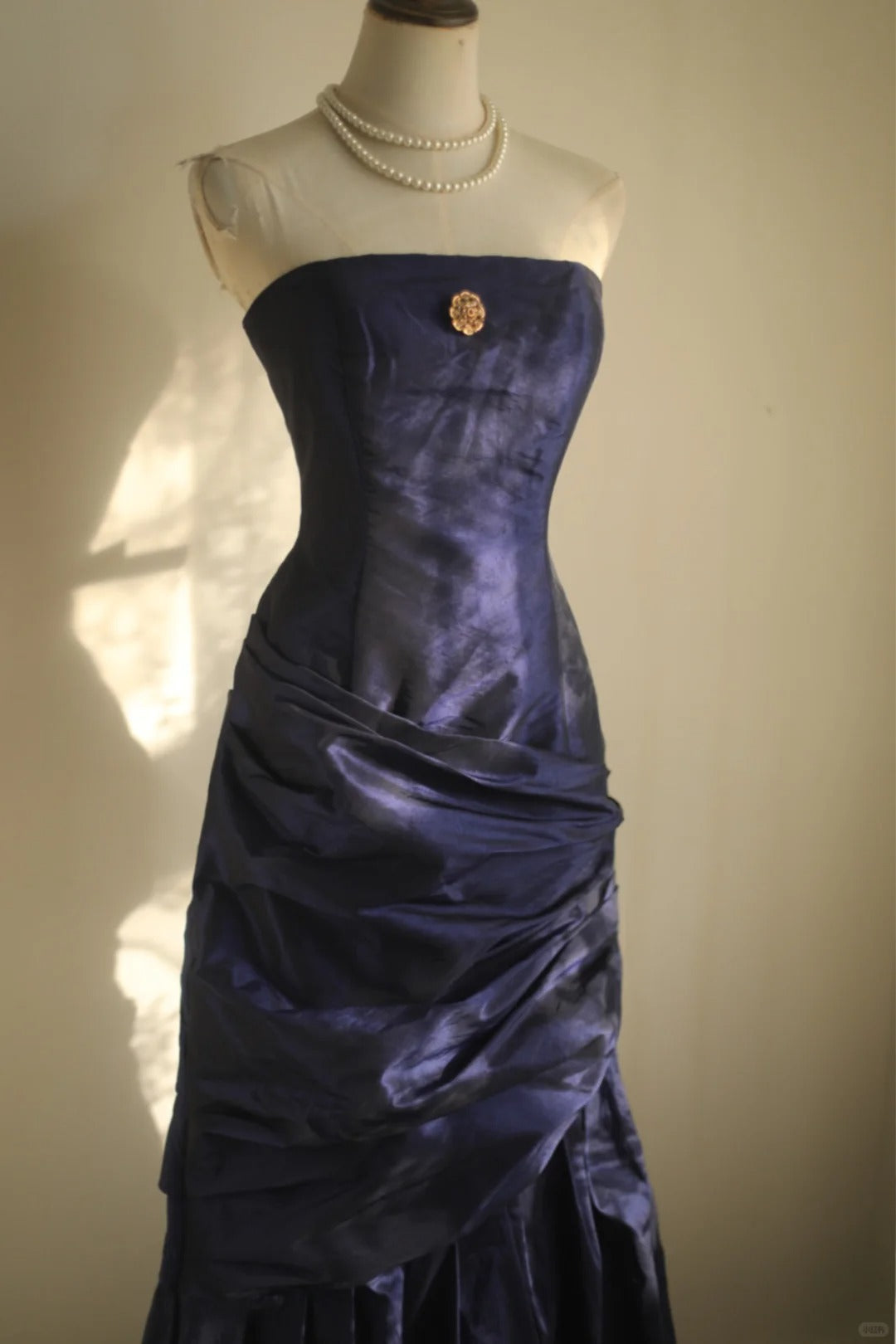 Strapless Navy Blue Prom Party Dresses Unique Long Evening Dress   cg25942