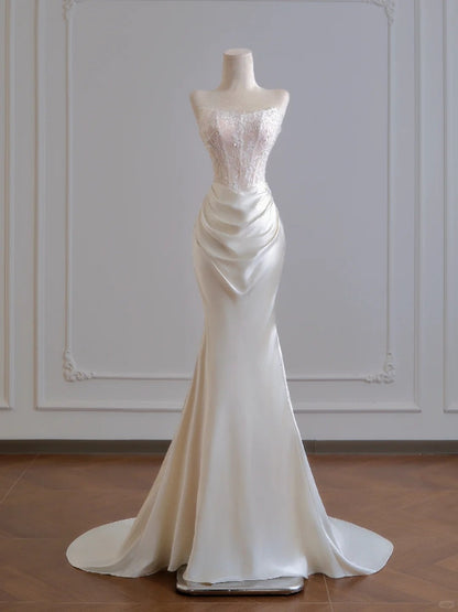 formaldressy--__xquisite lace long floor-length satin prom dress wedding dress gh5481