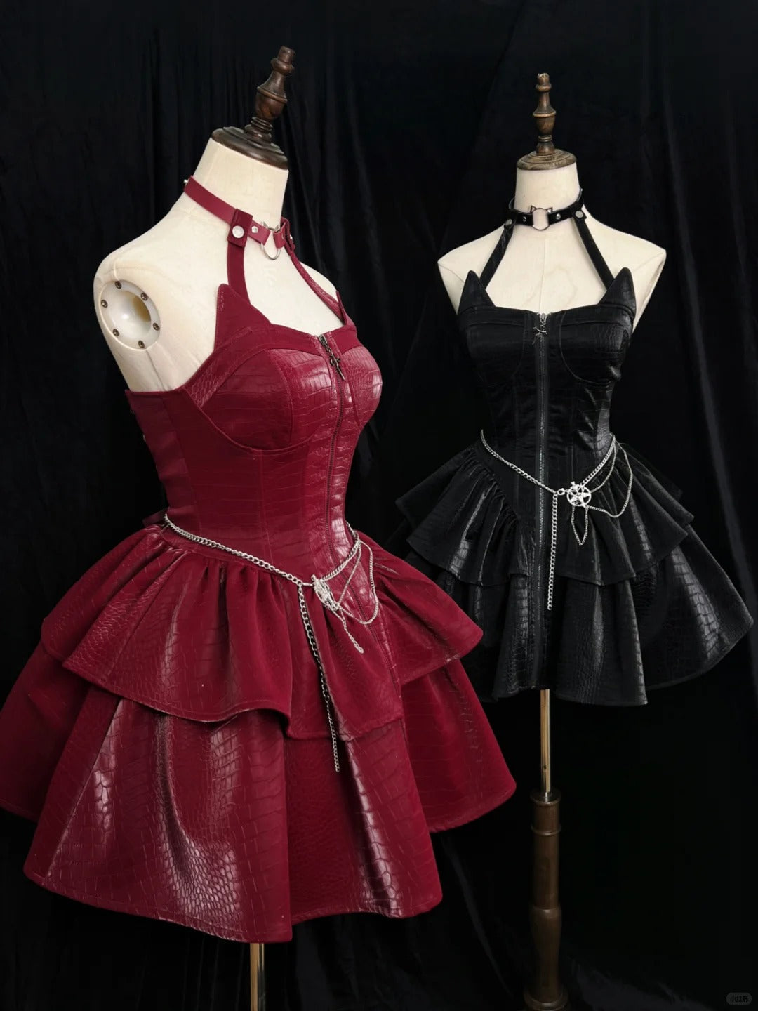 formaldressy-Black/Red Short Homecoming Dress Halloween Party Dress Halloween Costume Outfit Halloween gh5771