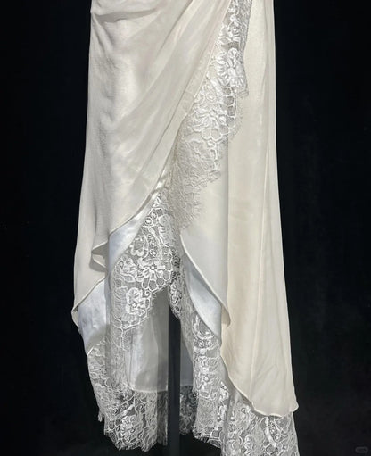 Ivory Formal Dress Vintage Long Party Dress Evening Dress Prom Dresses     cg25717