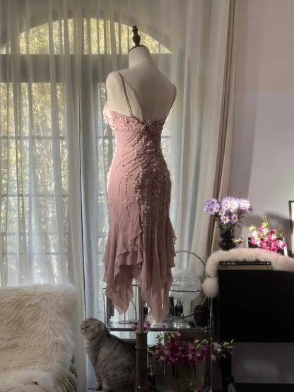 Pink Short Party Dress Short Evening Dress      cg25511