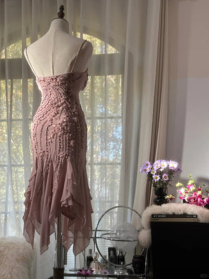 Pink Short Party Dress Short Evening Dress      cg25511