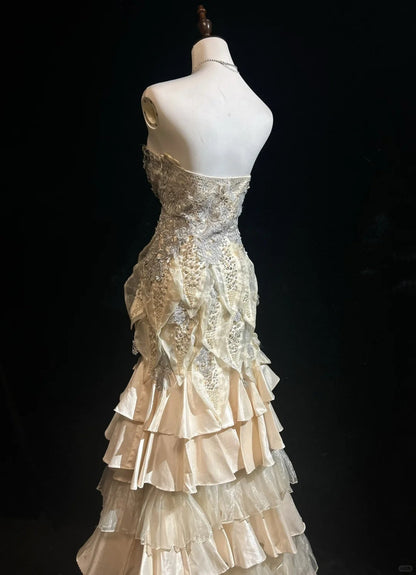 Elegant Vintage Evening Dresses, Sleeveless Party Prom Dress    cg25466