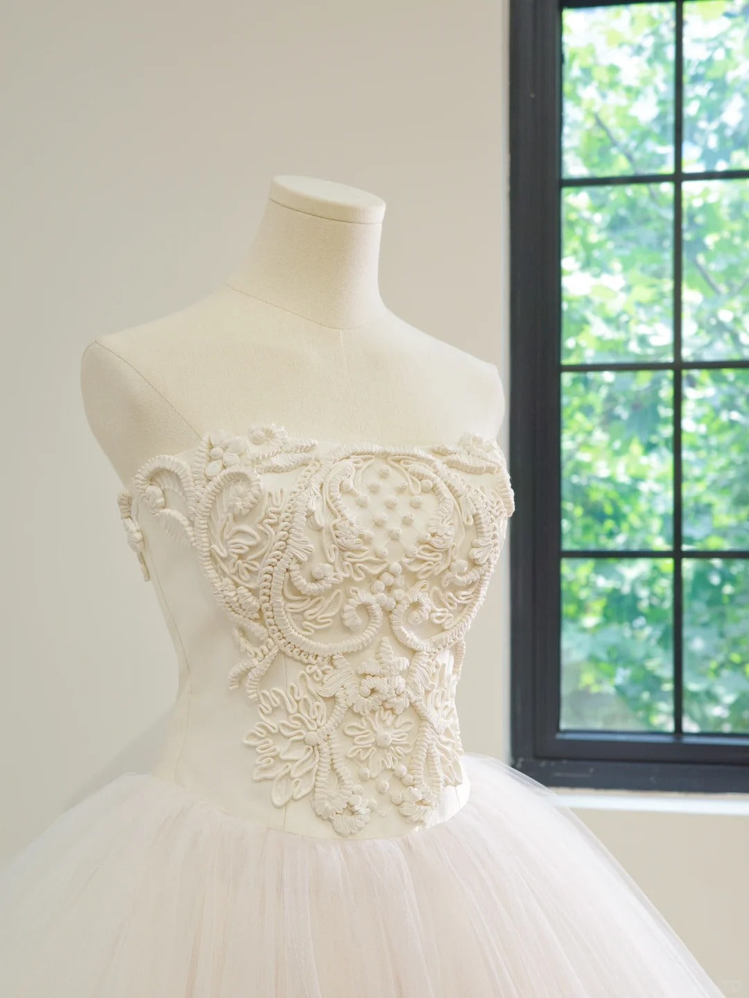 formaldressy-White Fashion Long Tulle Prom Dress Evening Gown Wedding Dress gh5059