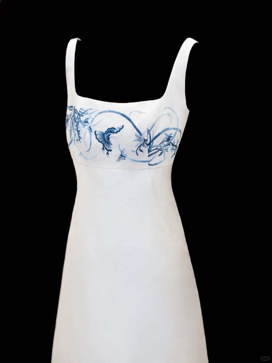 formaldressy-White Delicate Floral Short Satin Homecoming Dress Birthday Dress gh5375