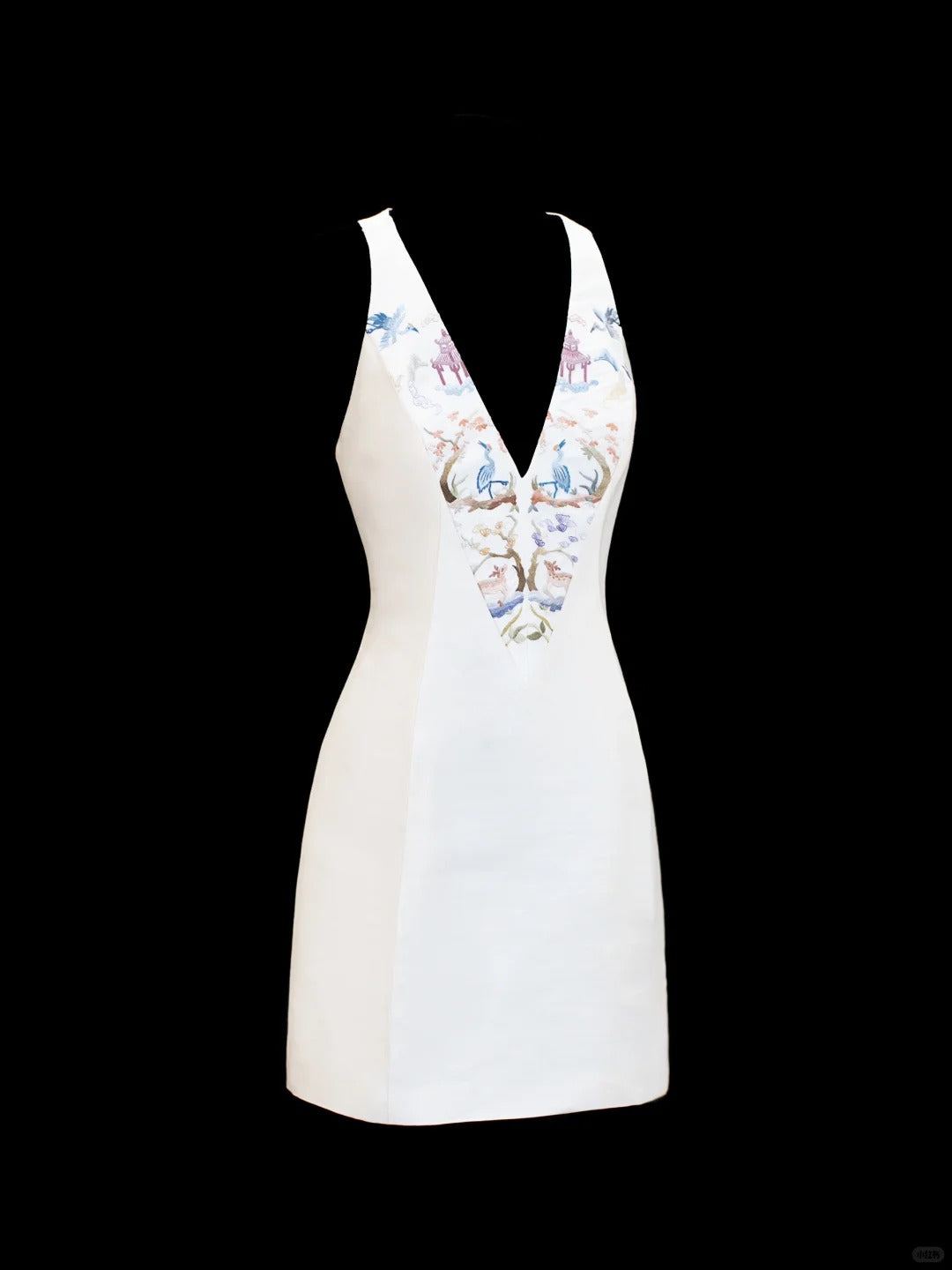 formaldressy-White exquisite and elegant fairy girl short satin homecoming dress birthday dress gh5374