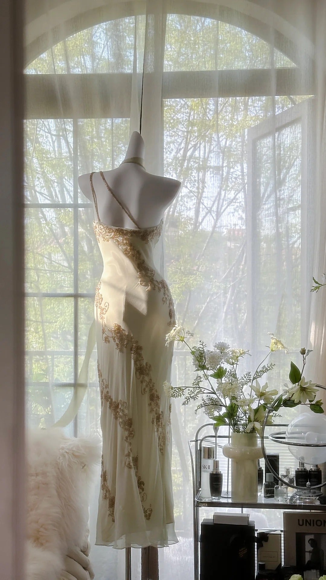 Vintage Evening Dresses, Unique Sleeveless Party Gowns  cg25528