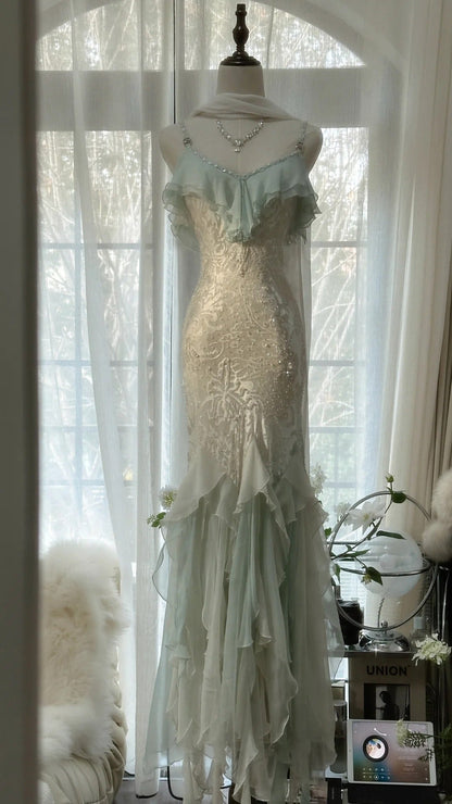 Vintage Evening Dresses, Sleeveless Long Party Gowns  cg25517