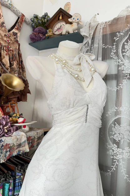 formaldressy-White Elegant Long Chiffon Prom Dress gh6235