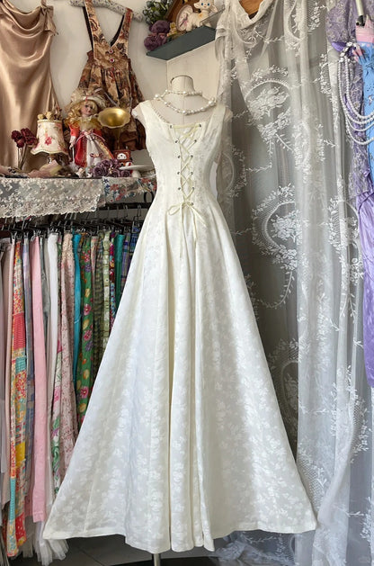 formaldressy-White simple elegant long satin A-line Prom dress evening dress party dress gh5169