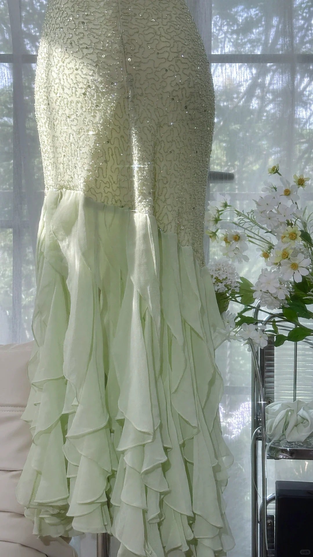 Green Mermaid Formal Dress Vintage Long Party Dress Evening Dress Prom Dresses     cg25711