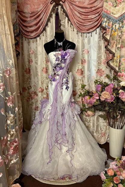 Vintage Evening Dresses,Mermaid Long Sleeveless Party Gowns  cg25542