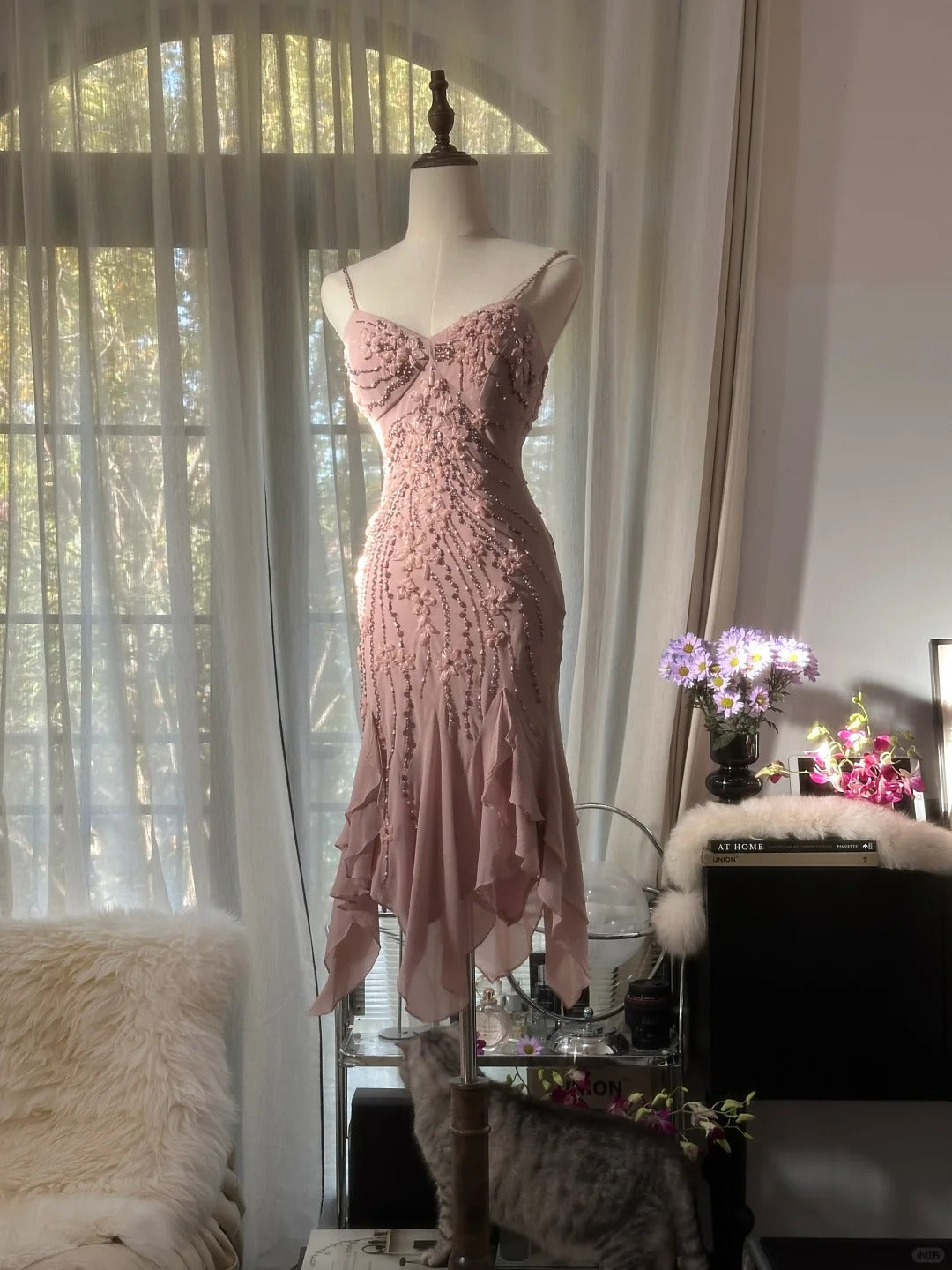 Pink Short Party Dress Short Evening Dress      cg25511