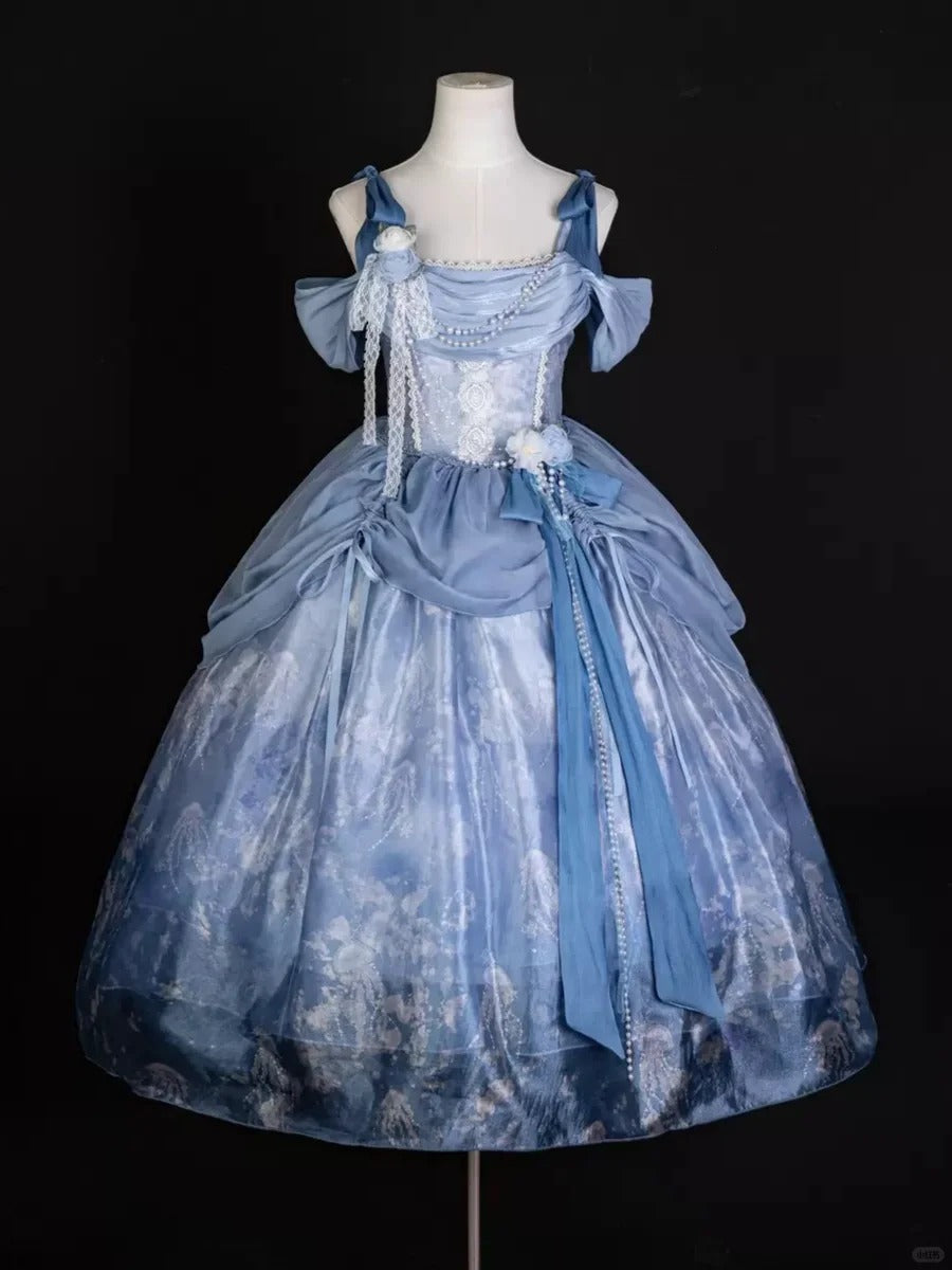 formaldressy-Blue sweet fashion tulle short homecoming dress birthday dress gh5344