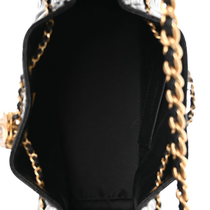 Caviar Quilted Small Chanel 25 Handbag Black