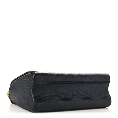 Epi Flowers Twist Shoulder Bag MM  Black