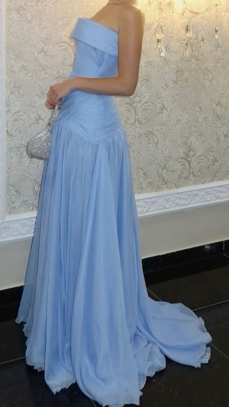 formaldressy-Blue Tulle Fashionable And Simple Ball Gown/Graduation Dress gh6107