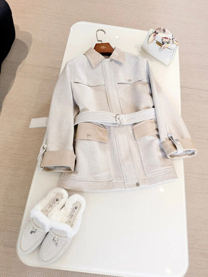 HERMES 25S CASHMERE COAT 309