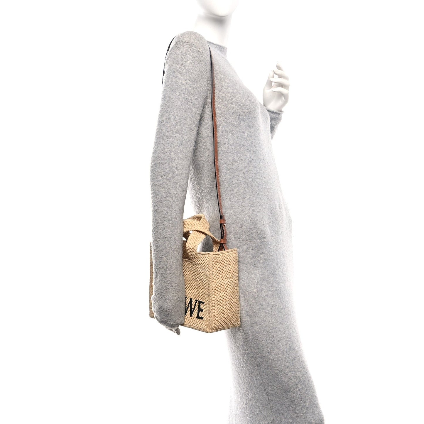 Raffia Paula's Ibiza Small Font Tote Natural Tan