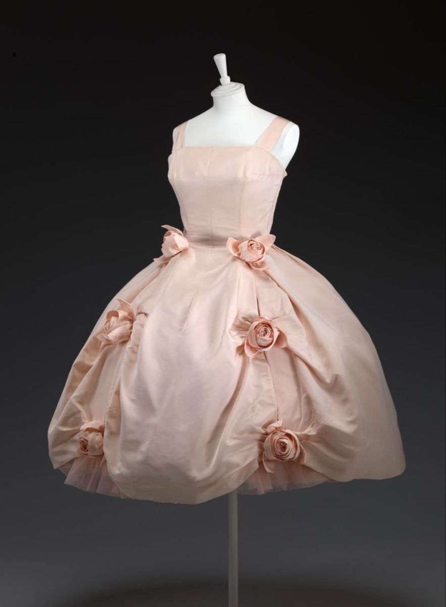 formaldressy--Pink Delicate Floral Short Satin Tulle Homecoming Dress gh5561