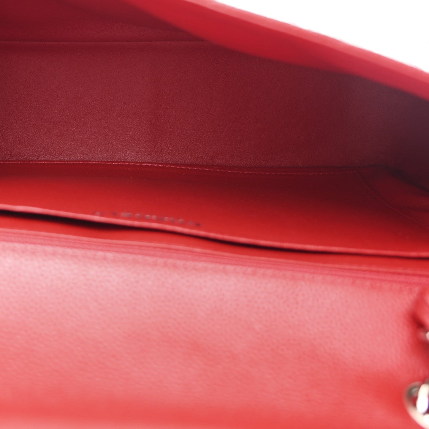 Caviar Quilted Jumbo Single Flap Red