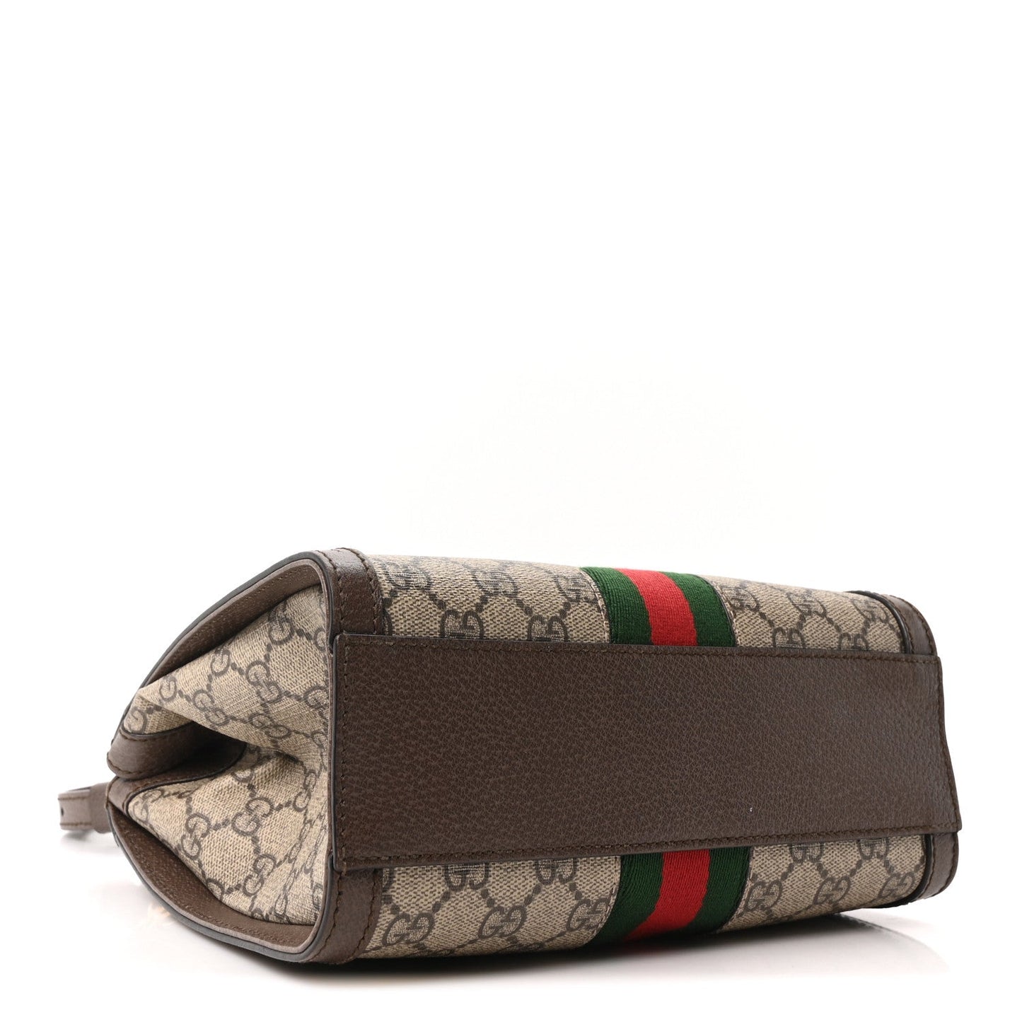 GG Supreme Monogram Small Ophidia Tote Bag Brown