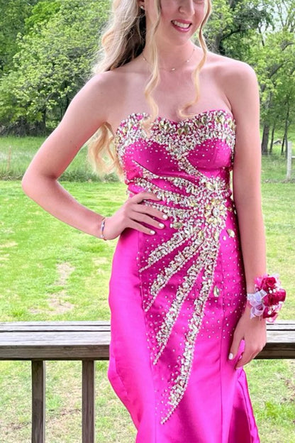 formaldressy-Formal Dress With Delicate Pink Beads gh6117