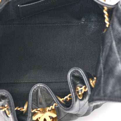 Caviar Quilted Small Chanel 25 Handbag Black