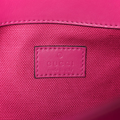 Calfskin Matelasse Monochrome GG Marmont Crossbody Shoulder Bag Classic Fuxia